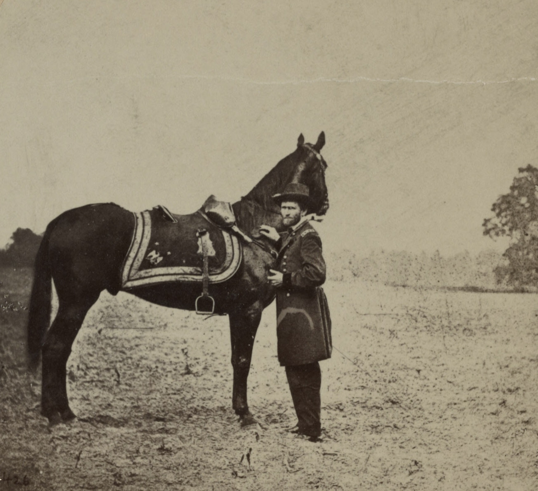 Ulysses S. Grant’s war horse ‘Cincinnati’, given to him as a gift and was his favorite by the time the Overland Campaign in 1864